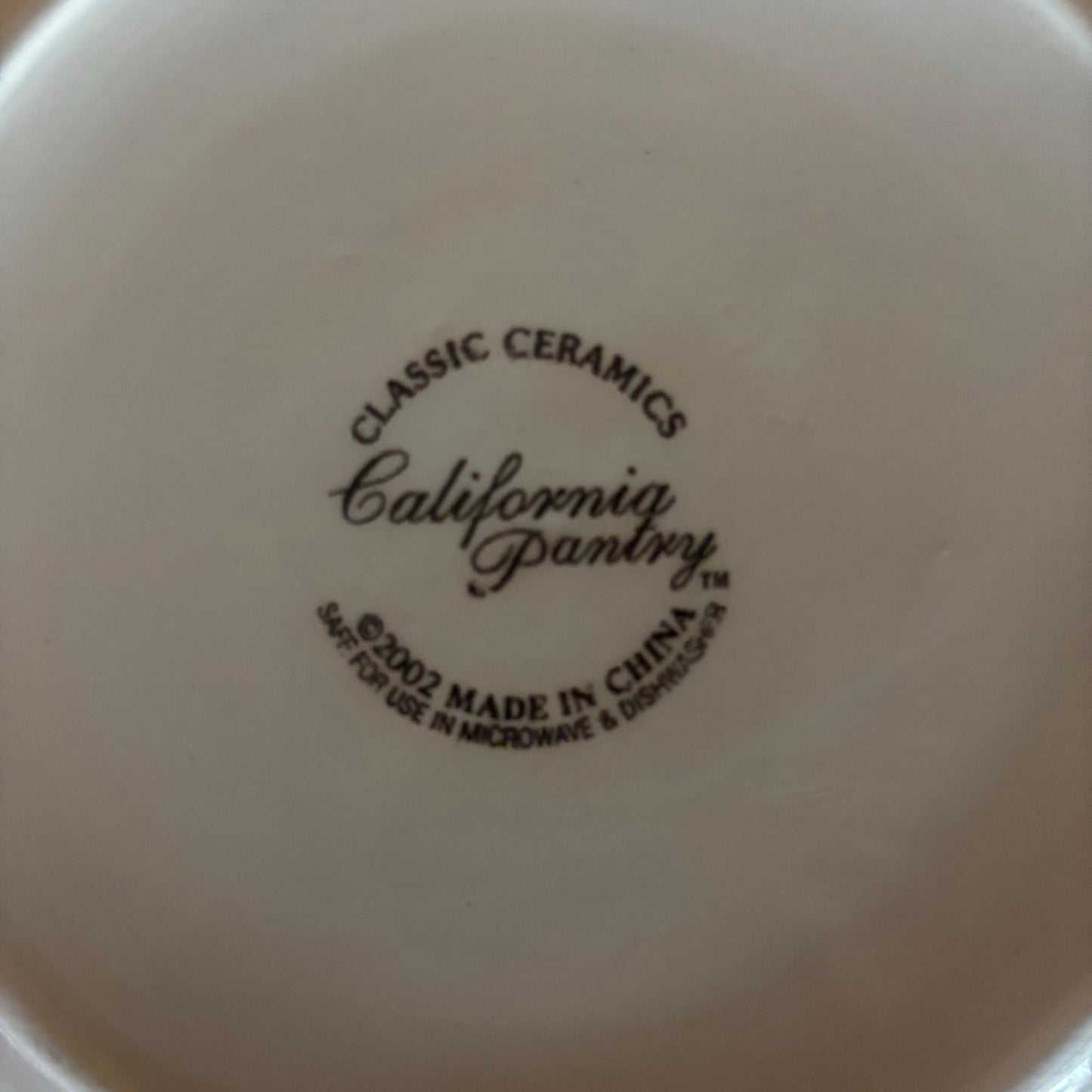 California Pantry 2002 Classic Ceramics Olive Green Swirl Plate - 6.5"