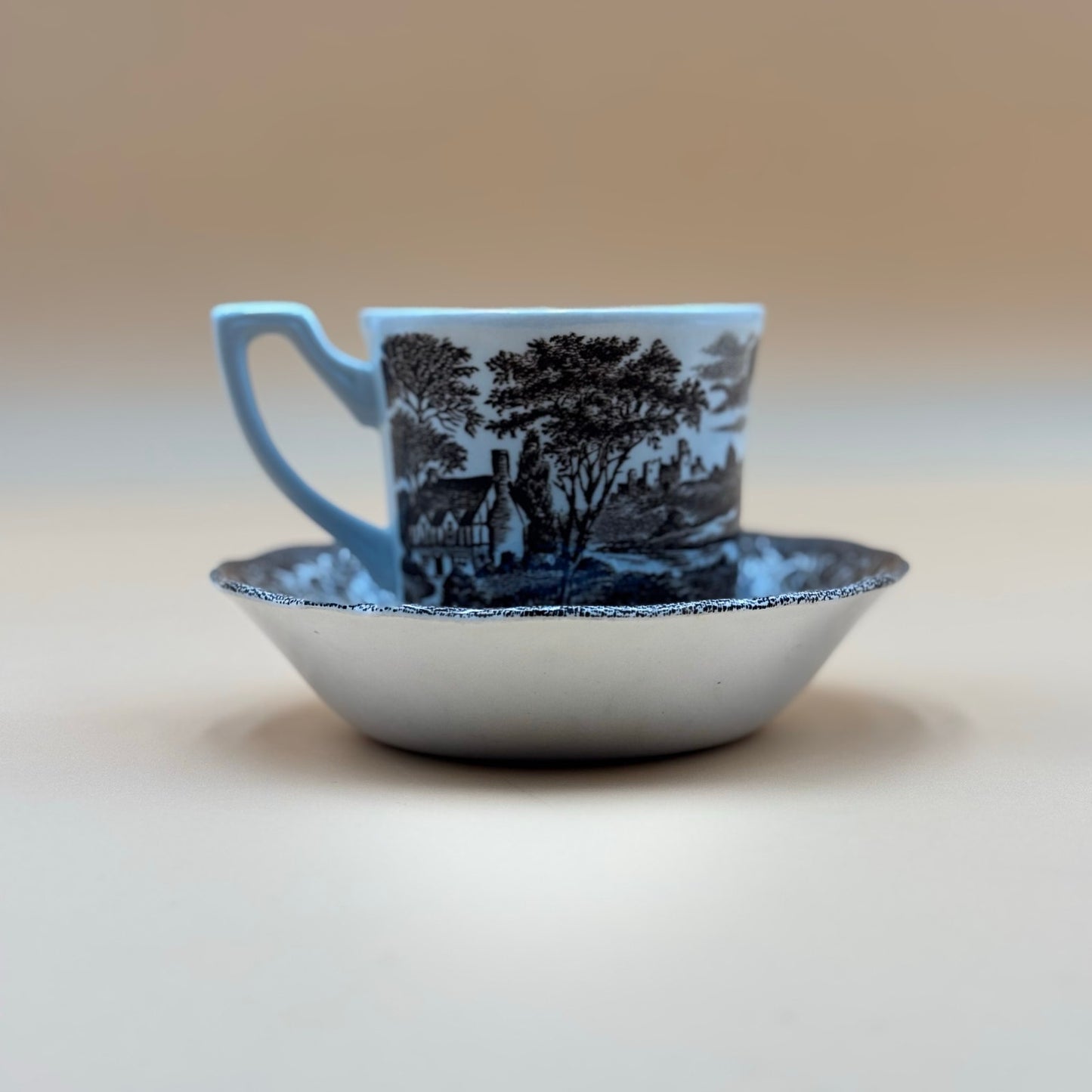 Royal Staffordshire Stratford Stage Cup and Saucer – J.&G. Meakin England