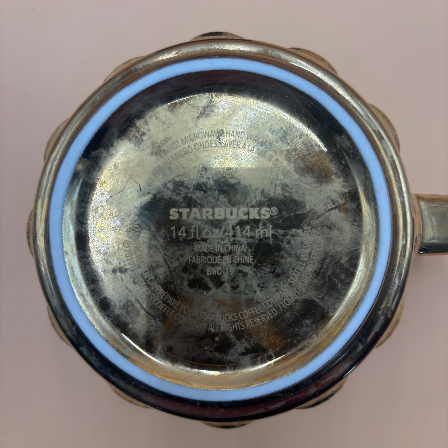 Starbucks Gold Mermaid Scales Mug - 2019 Holiday Collection