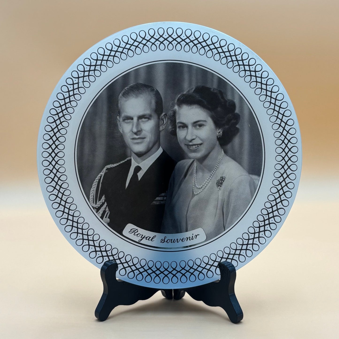 Vintage Royal Souvenir Plate - Queen Elizabeth II & Prince Philip