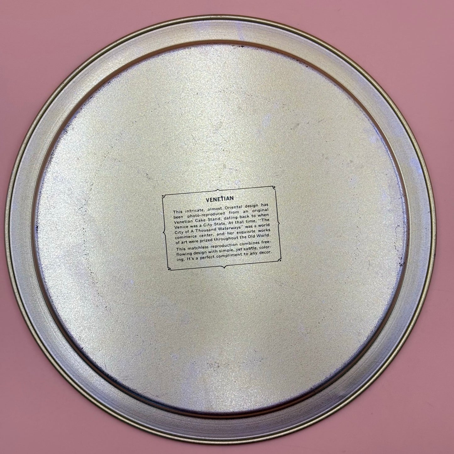 Venetian Tin Tray – Old World Reproduction Decorative Serving Tray