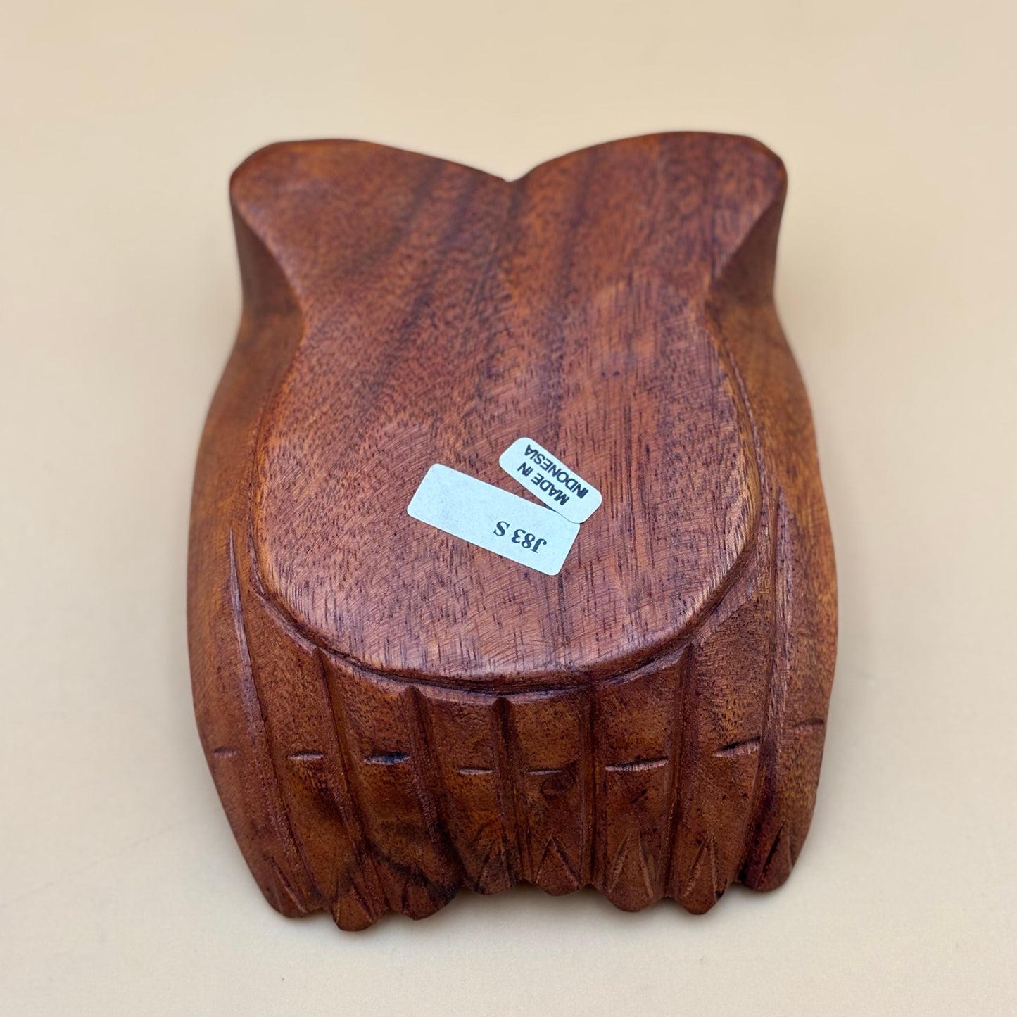 Hand-Carved Wooden Offering Hands Bowl (Indonesia)