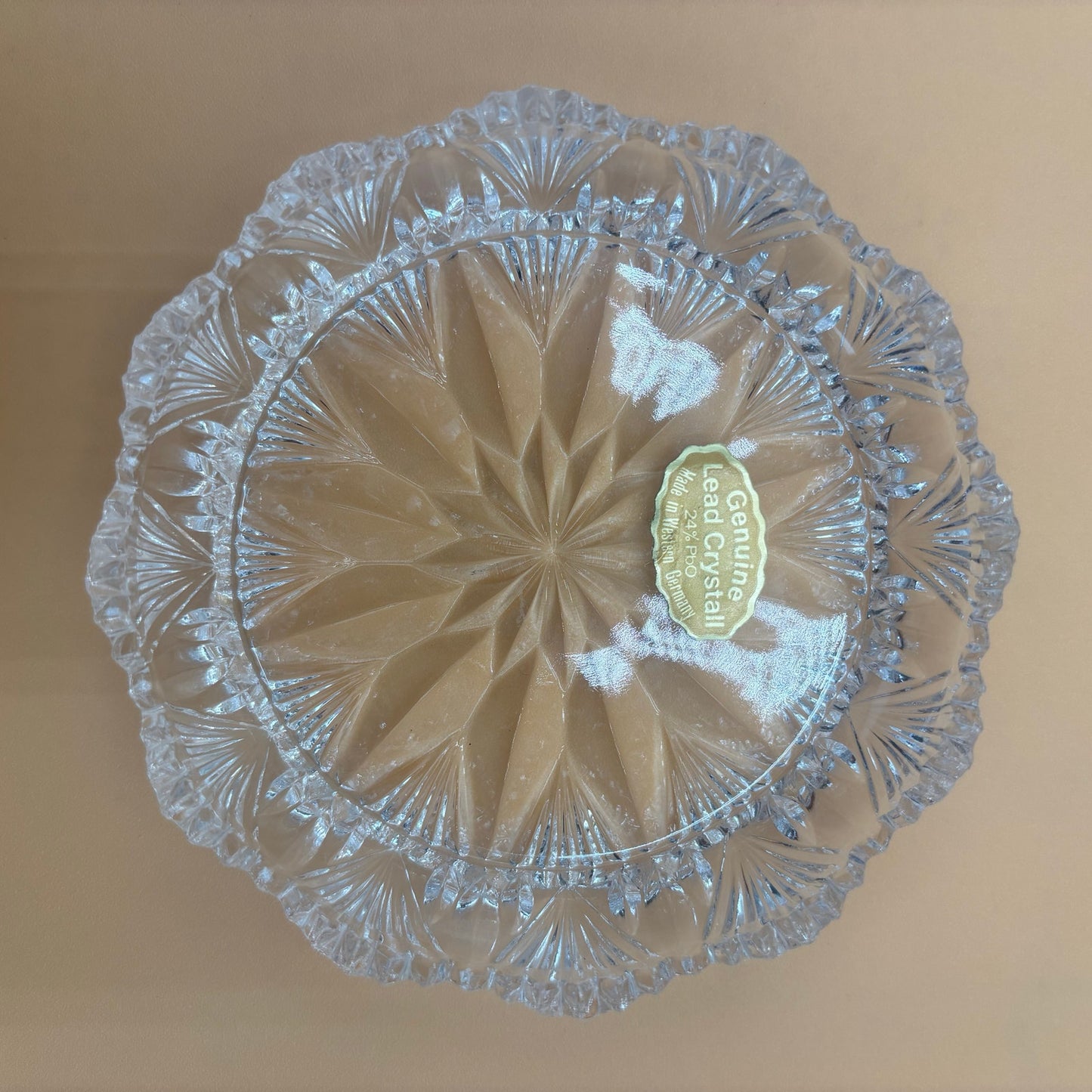 Set of 3 Genuine Lead Crystal Trinket Dishes - Made in Western Germany