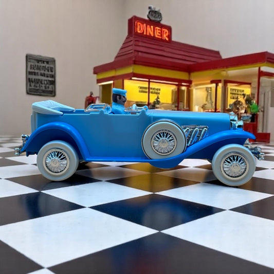 Vintage 1982 Knickerbocker Blue Touring Car Toy – Duesenberg Style