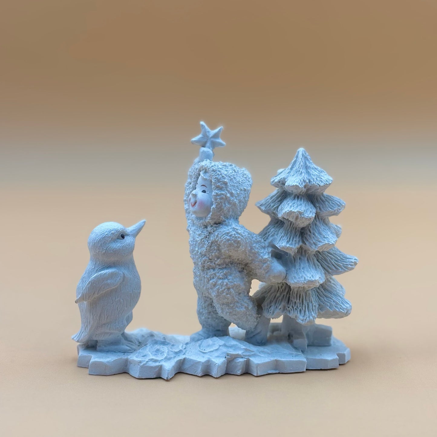 1993 Avery Creations ACS Winter Scene Figurine – Child with Bird and Tree
