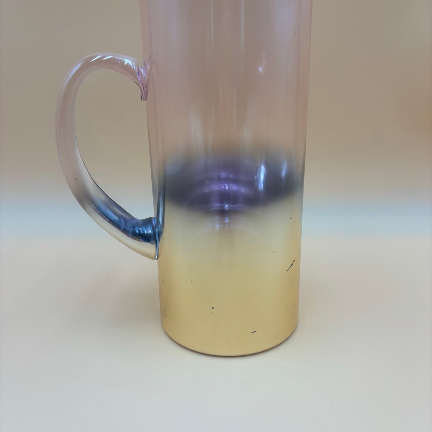 Ombre Iridescent Glass Pitcher — Debi Lily “Golden Rose” Collection