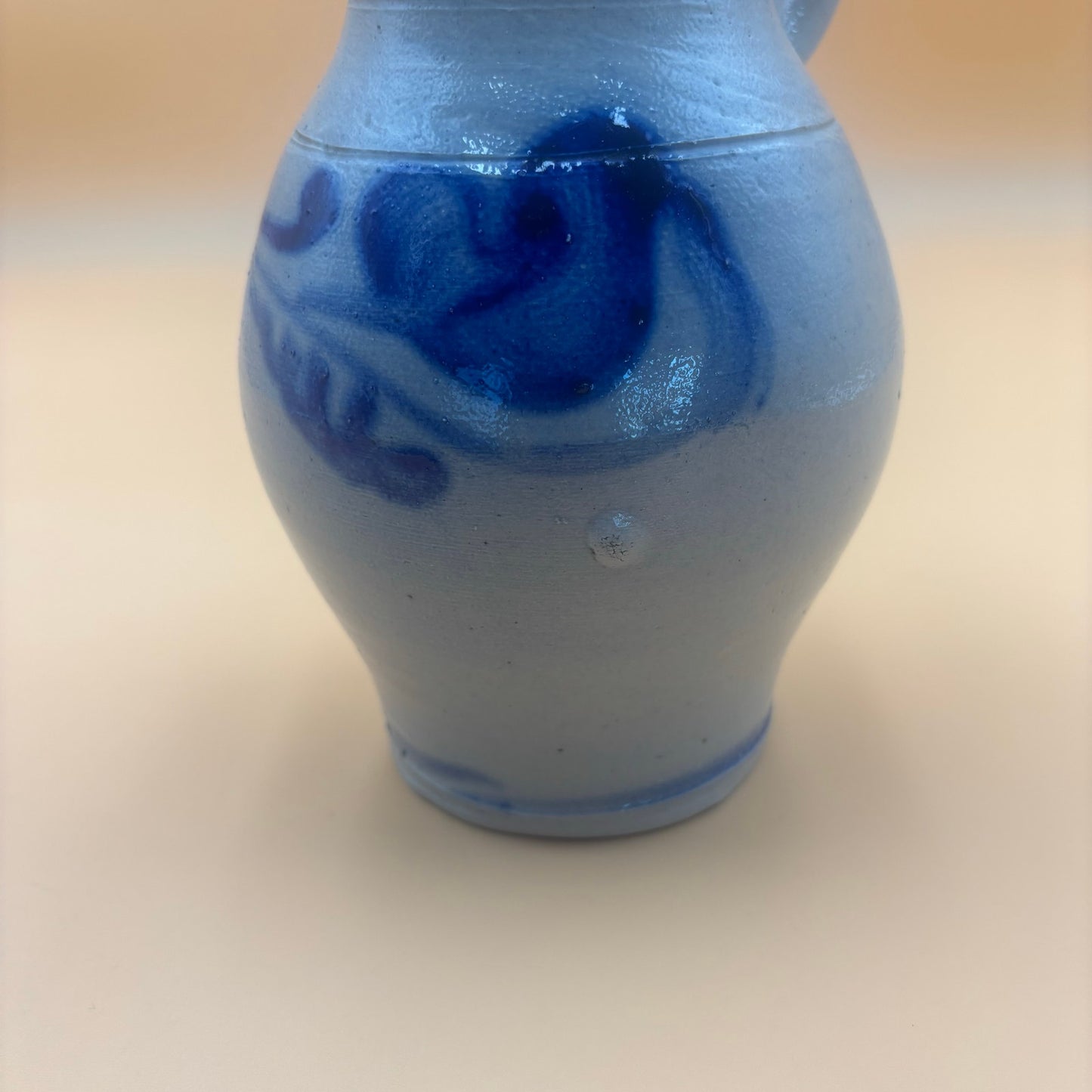 Blue Salt Glaze Stoneware Jug Vase
