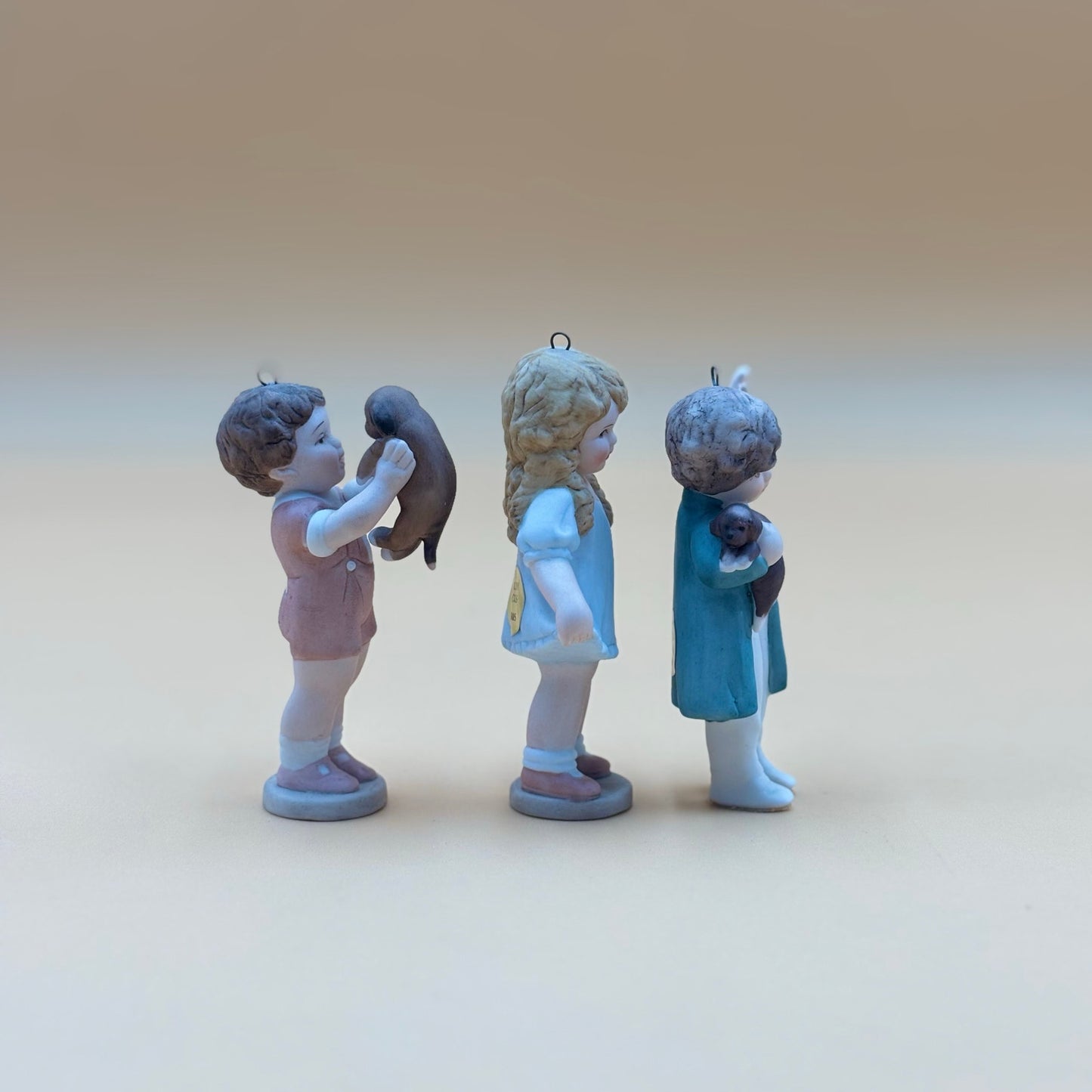 Balliol Porcelain Figurine Trio – “Mine,” “Goldy Locks,” & “Good Morning” – Taiwan