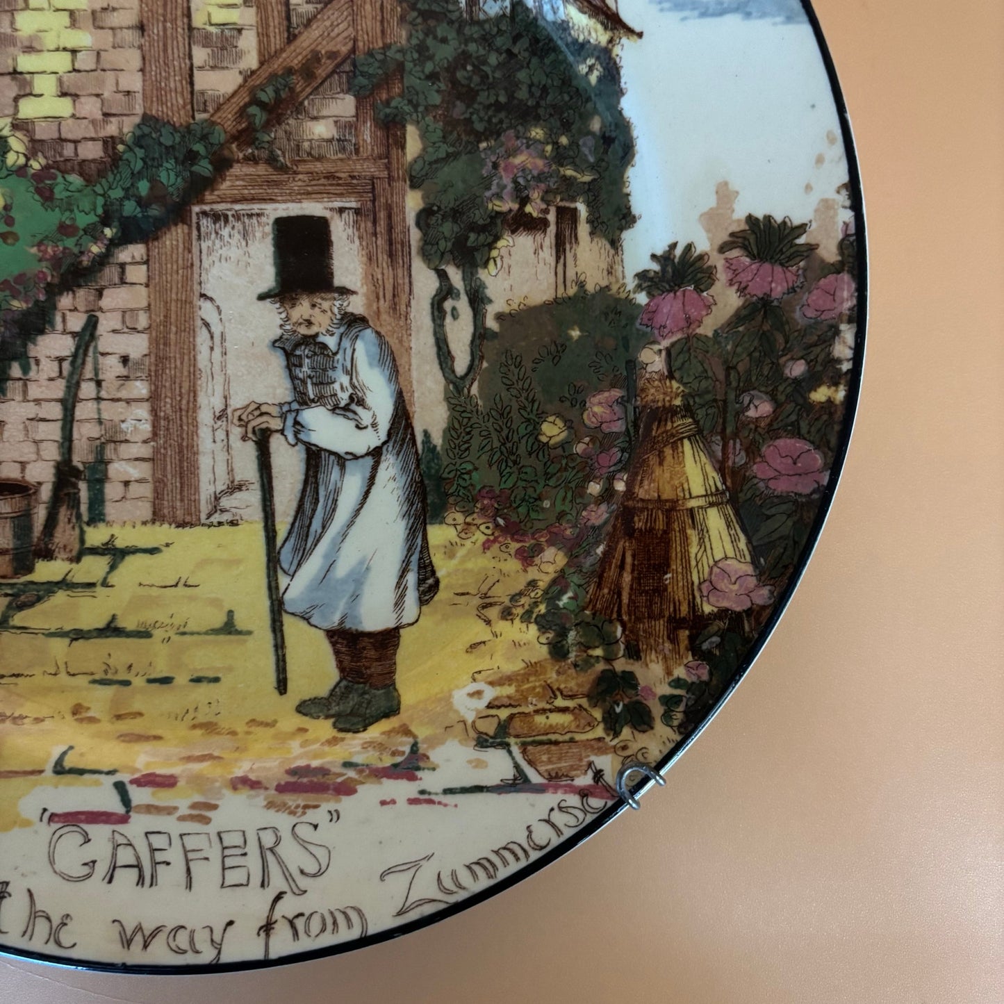 Royal Doulton D4210 “Gaffers” Plate – Signed Noke – 10.25”