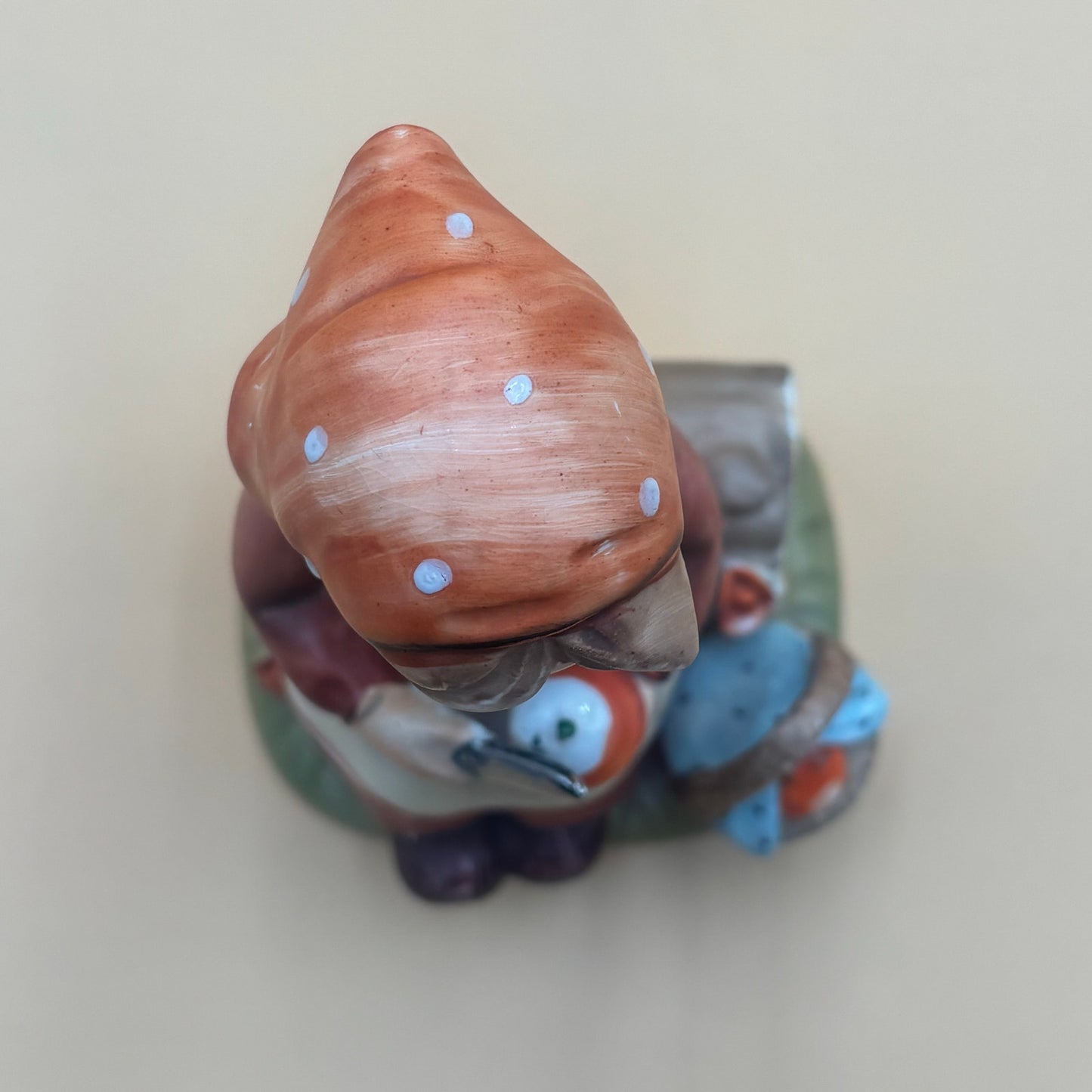 Vintage Erich Stauffer Figurine - Girl Peeling Apples #48512