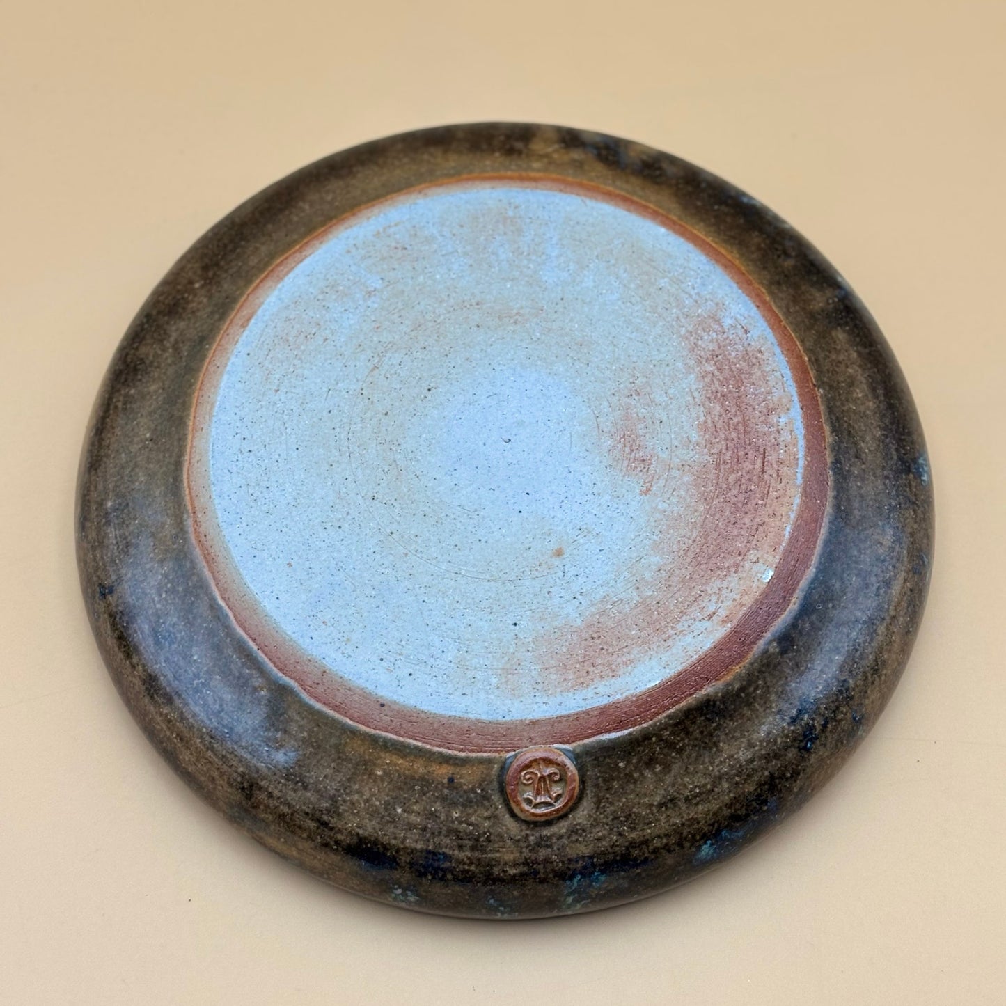 Vintage Studio Pottery Galaxy-Like Blue Glazed Bowl