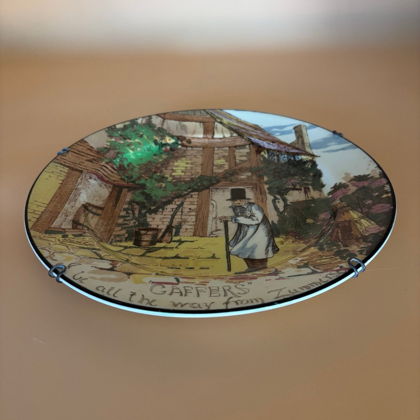 Royal Doulton D4210 “Gaffers” Plate – Signed Noke – 10.25”