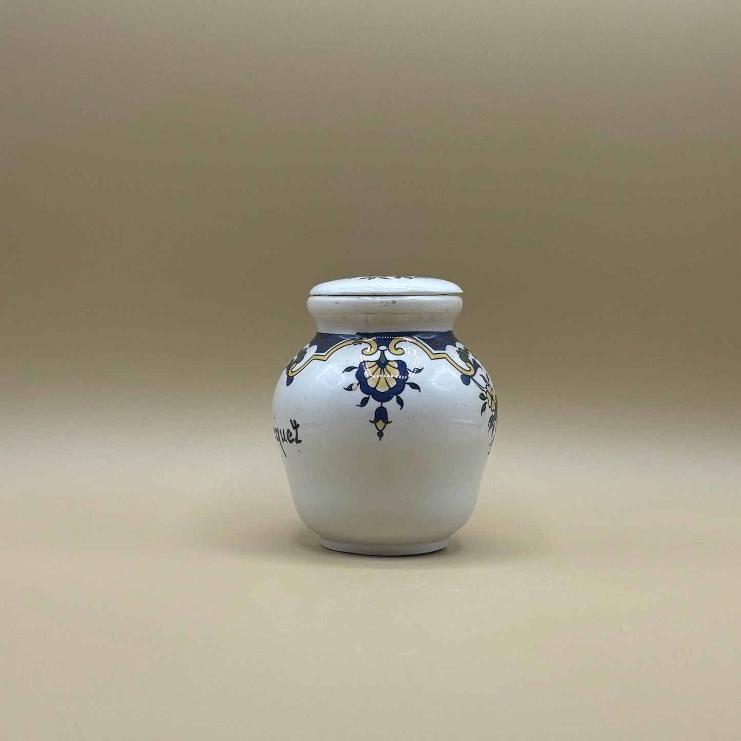 📦 Vintage Moutarde Bocquet Yvetot 1735 French Mustard Pot