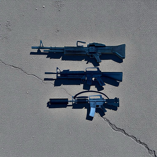 Vintage 1:6 Scale Action Figure Weapons Lot – FAL Rifle, M16 Rifle, and M4 Carbine