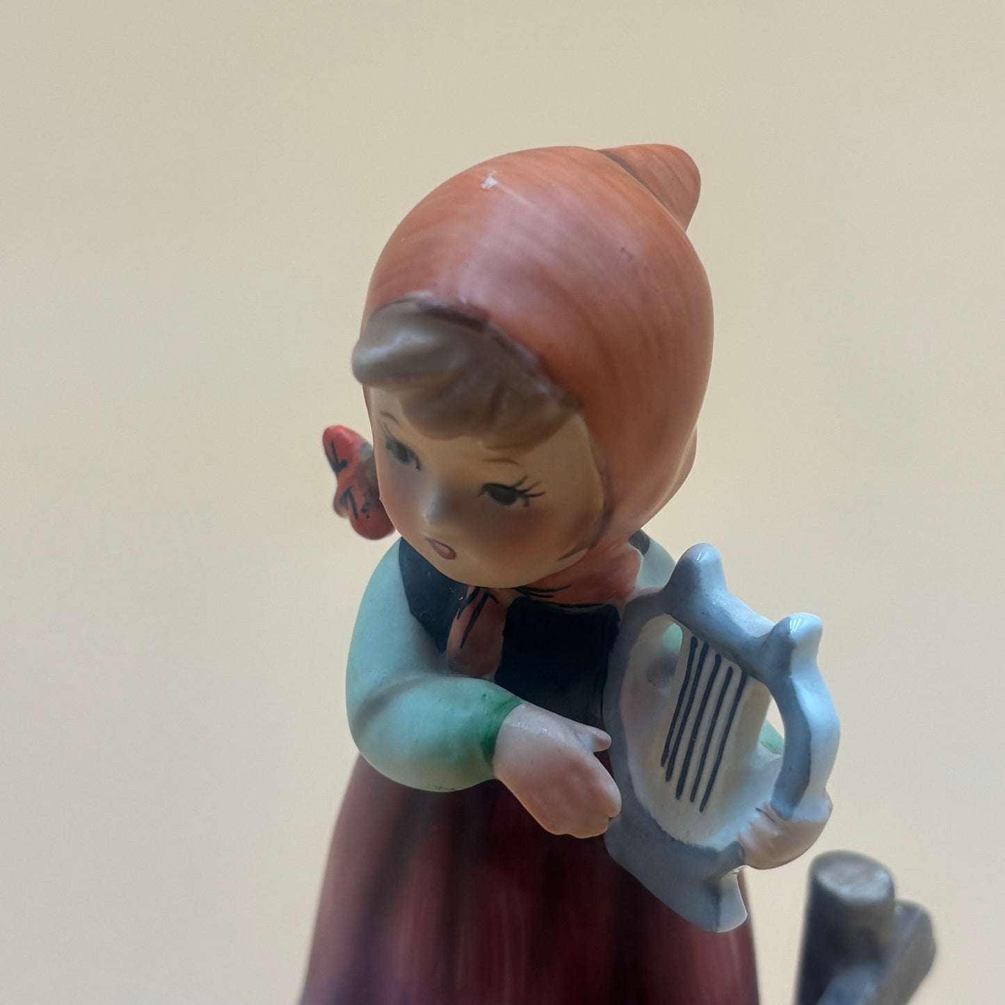 Vintage Erich Stauffer Girl with Lyre & Duck Figurine #44/96
