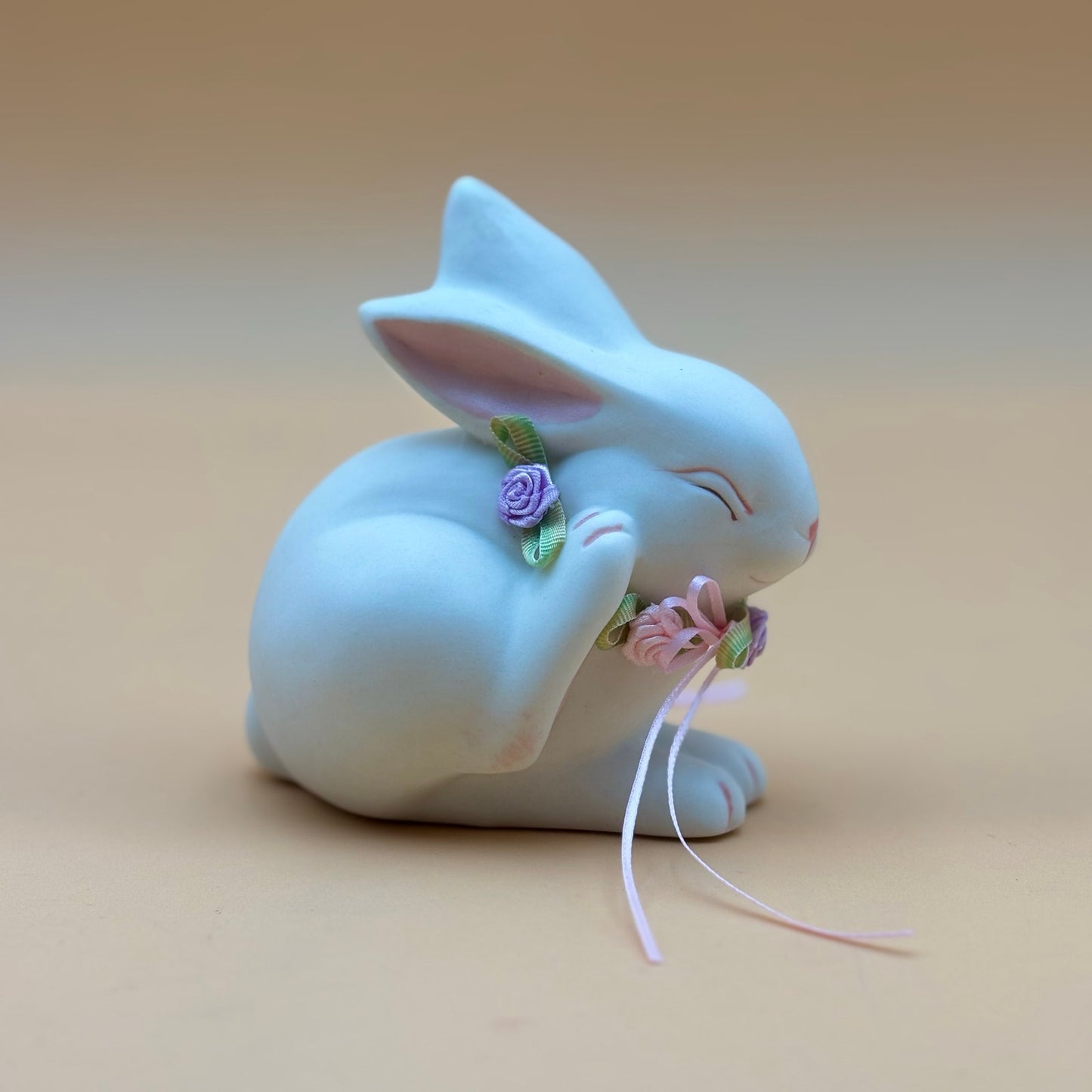 Adorable Vintage Bone China Bunny Figurine with Box