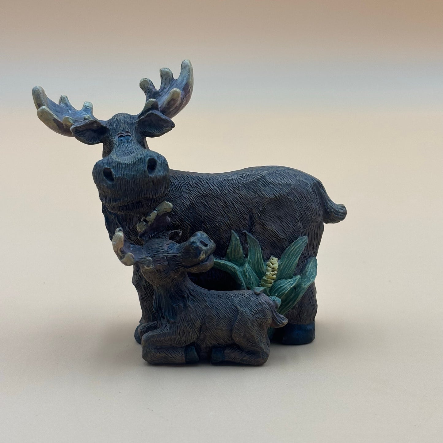 Bear and Moose Family Resin Figurines – Rustic Cabin Decor