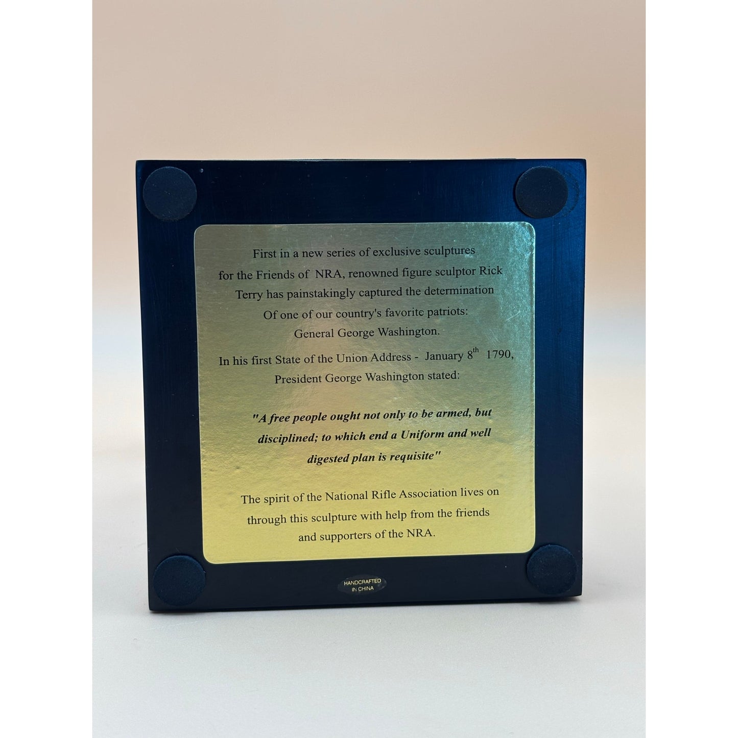 George Washington Limited Edition Bronze Patina Bust Sculpture 2007