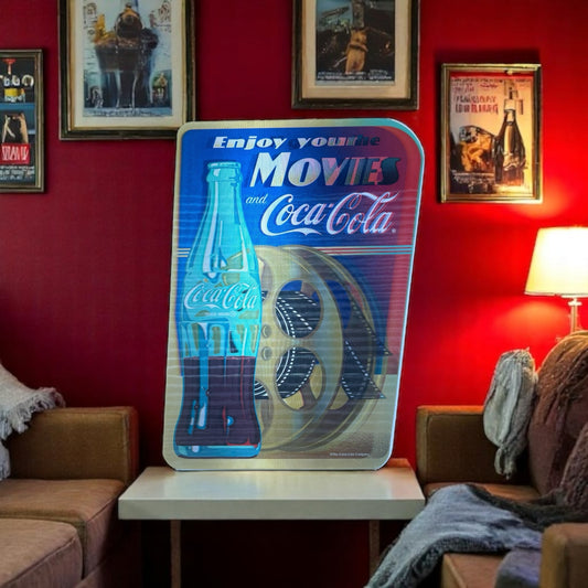 Coca-Cola Lenticular Wall Sign – “Let’s All Go to the Movies”