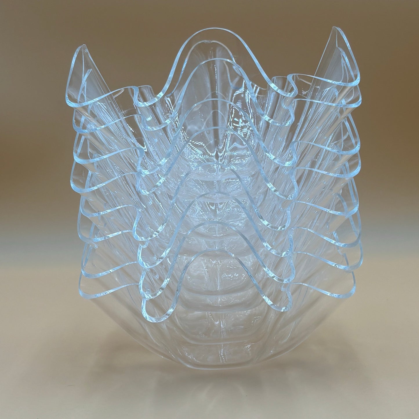 Set of 8 Vintage Acrylic Handkerchief Bowls - Made in Taiwan