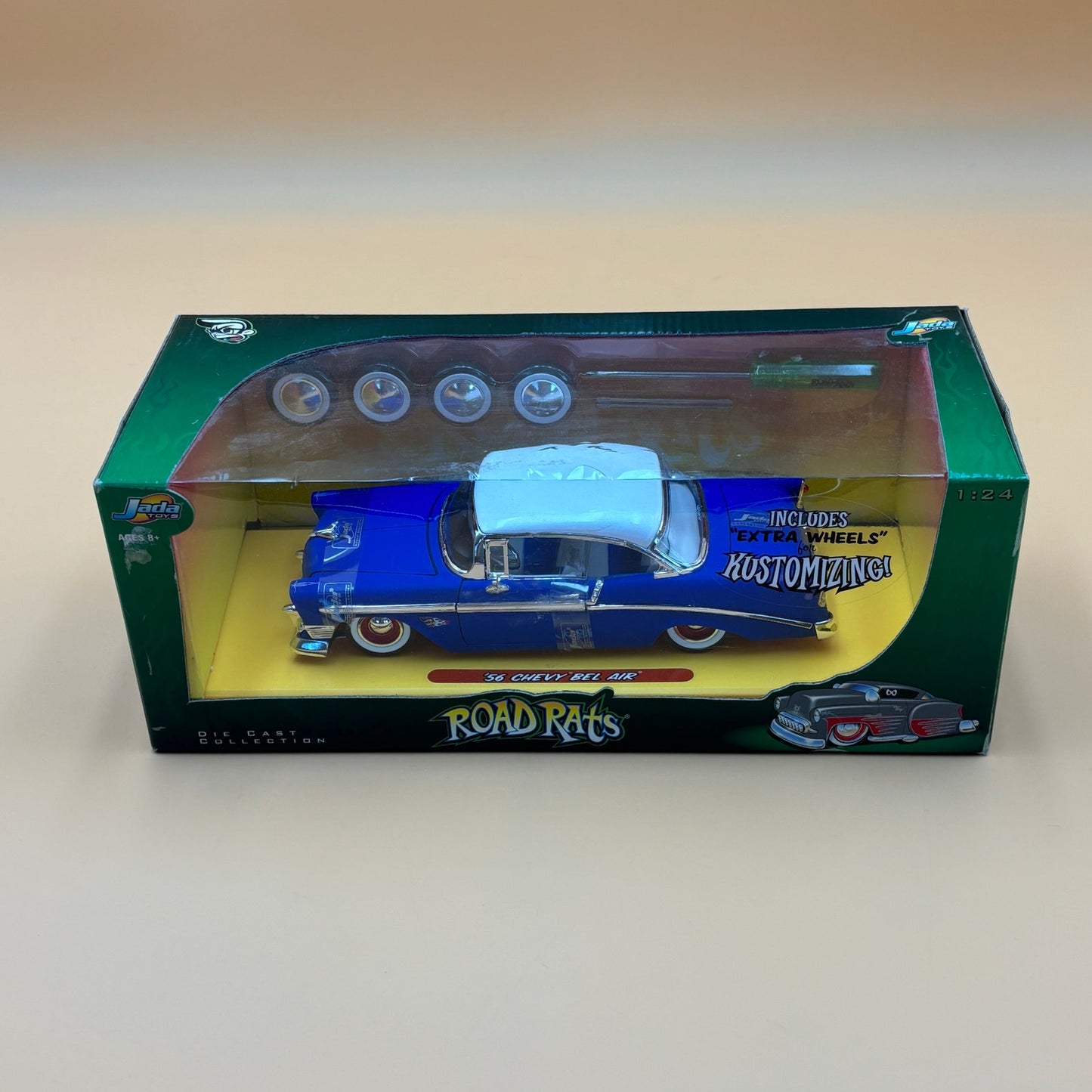 2004 Jada Toys Road Rats 1:24 Die-Cast 1955 Chevy Bel Air – Sealed