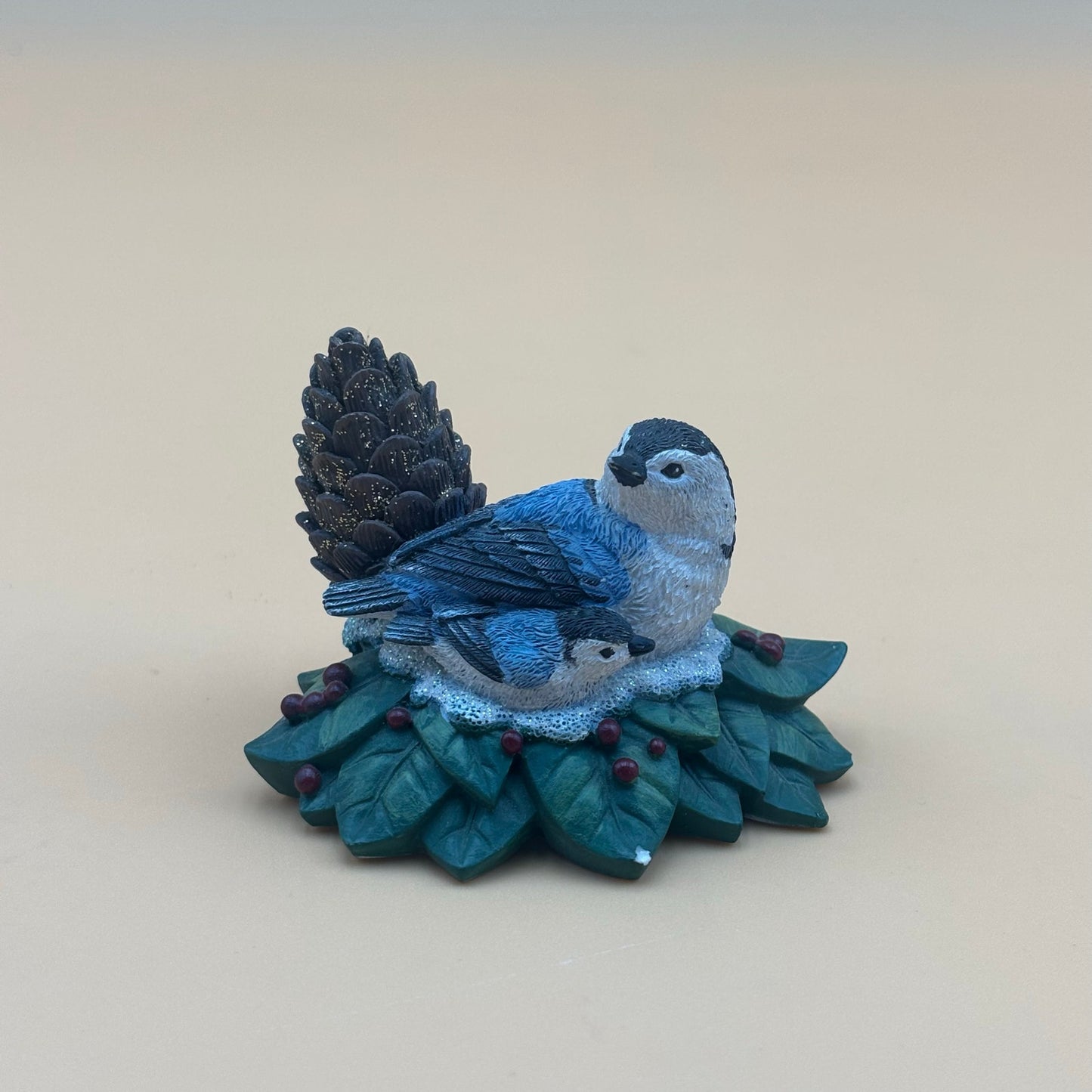 Set of 3 AWH Bird Figurines – Cardinals, Bluebirds & Nuthatchers