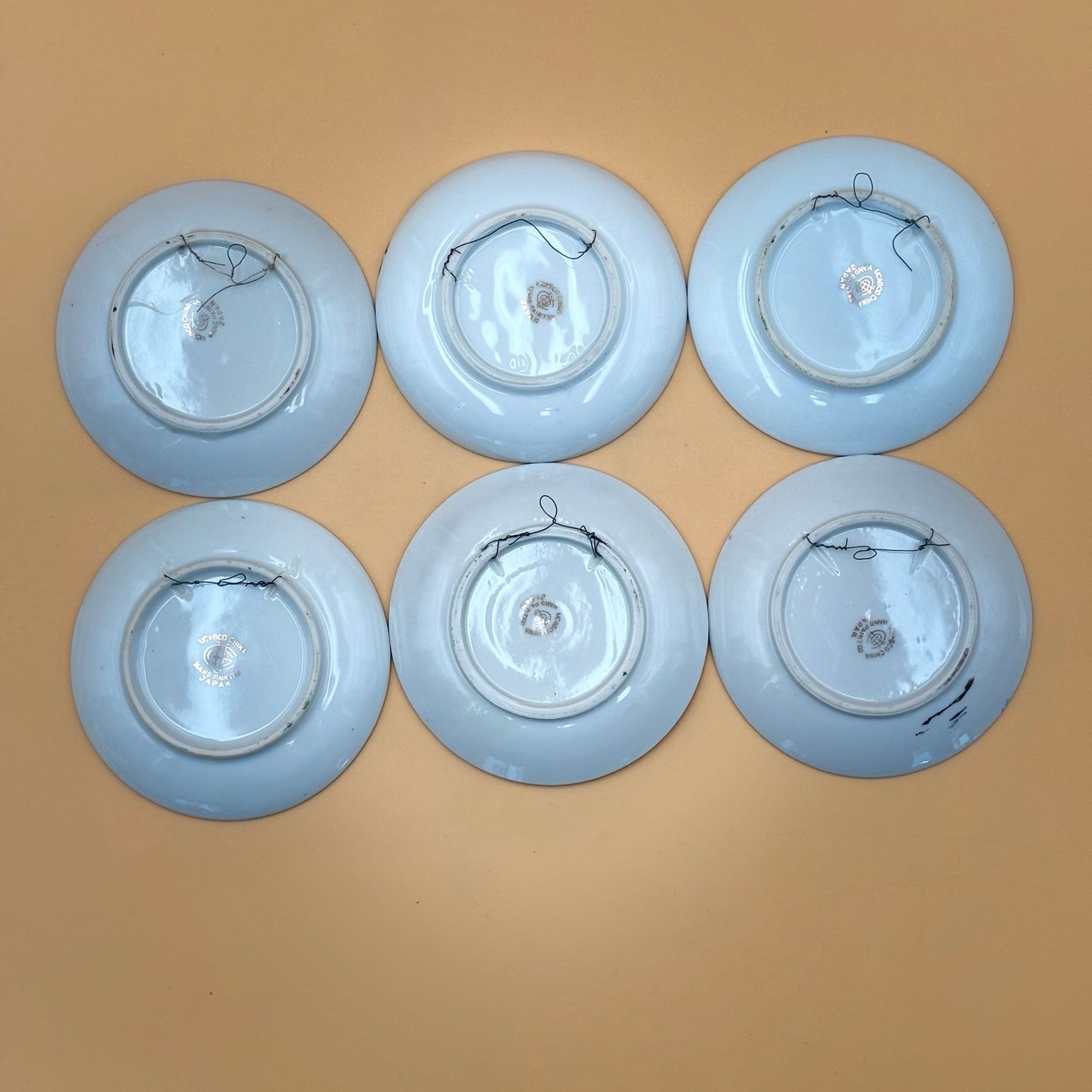 Hand Painted Scenic Plates – Japan Wall Display Set 6 Ucago