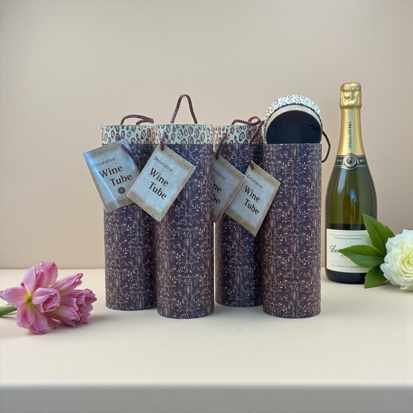 Kate McRostie Decorative Wine Tube Set of Four – Tri-Coastal Design 2004