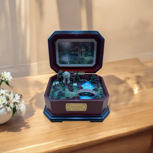 Thomas Kinkade Garden of Prayer Music Box – Ardleigh Elliott, Plays “You’ll Never Walk Alone”