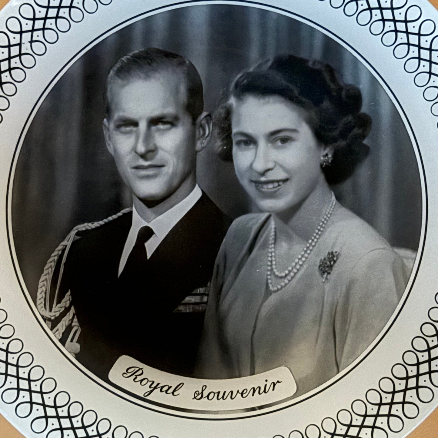 Vintage Royal Souvenir Plate - Queen Elizabeth II & Prince Philip