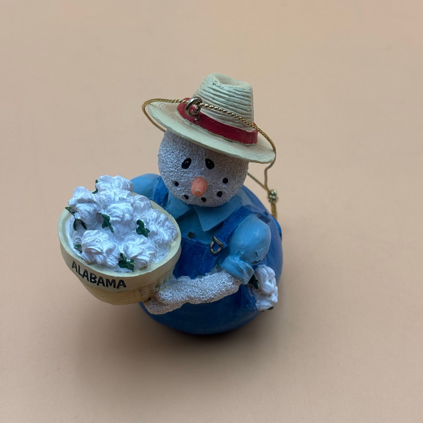 2001 Alabama State Quarter Snowman Vintage Ornament with Box