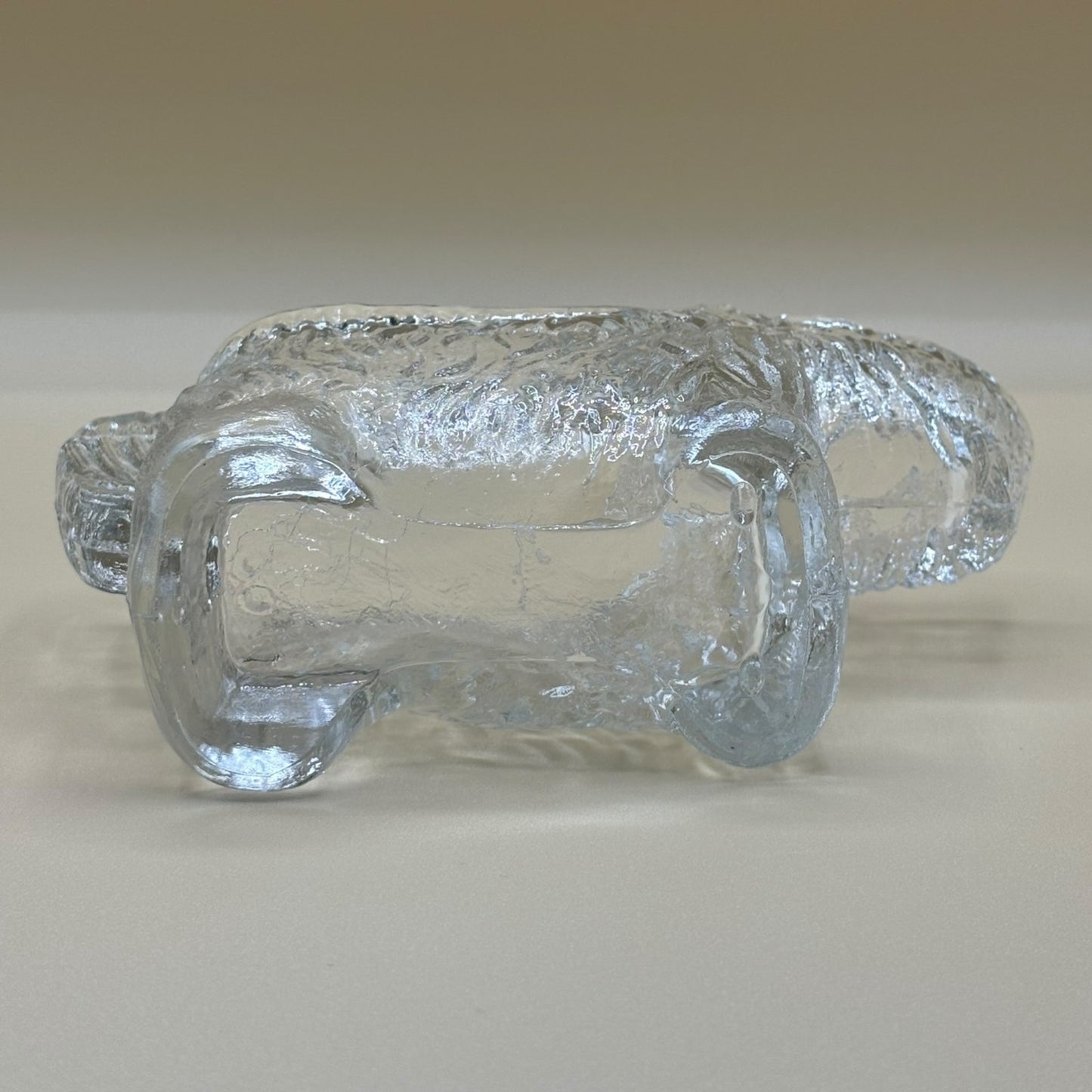 Lot of 3 Vintage Clear Glass Textured Scottie Dog Creamers - Open Pourer Dishes