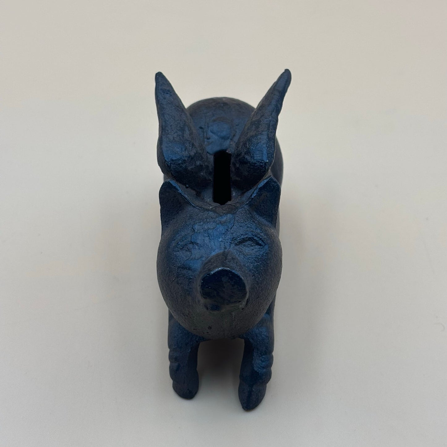 Cast Iron Flying Pig Coin Bank — Vintage Collectible