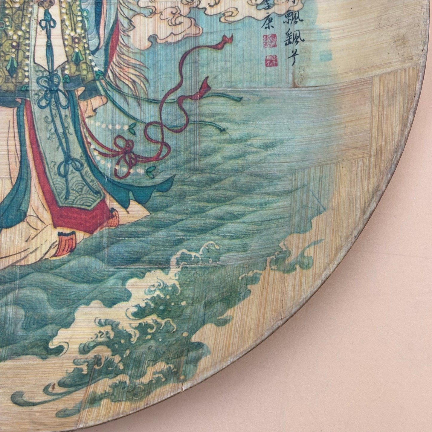 Bamboo Plates “Flowers Scattered by the Goddess” & “Goddess of the Lo River”