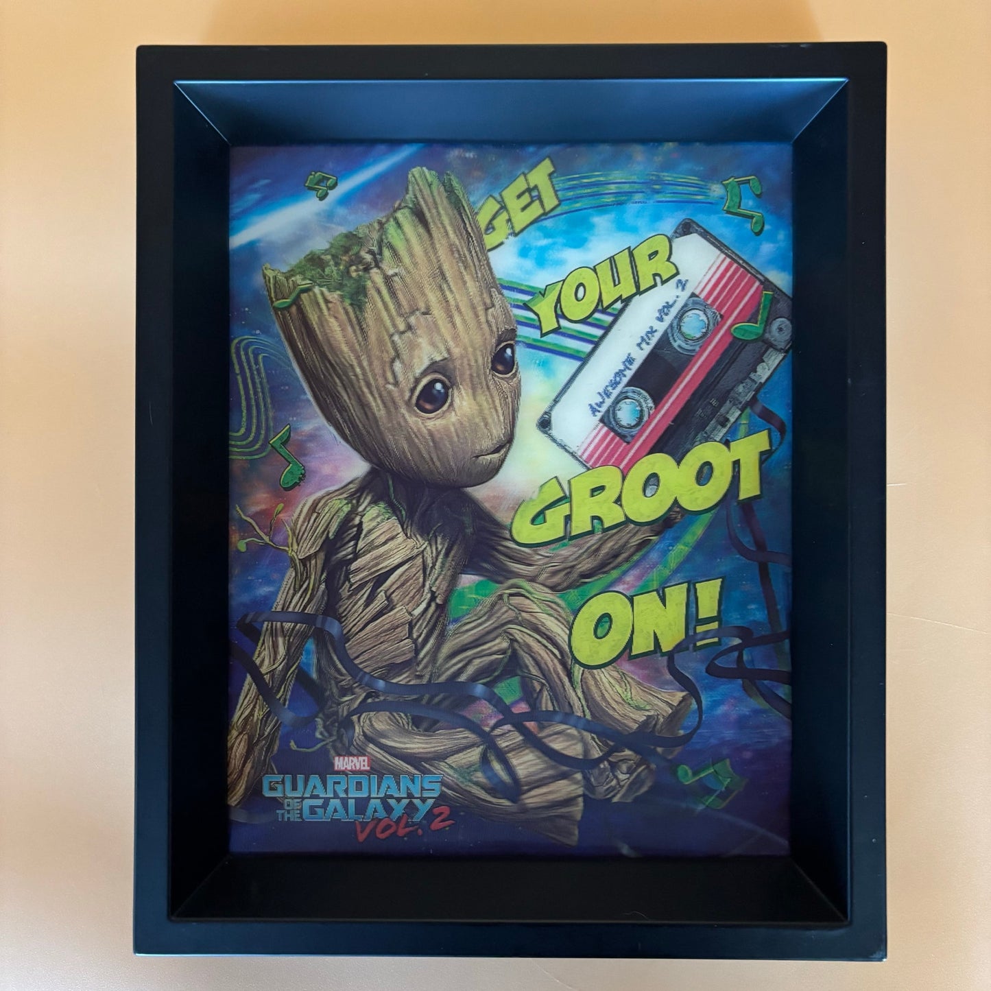 Marvel 3-D Shadow-Box Wall Art Pair Baby Groot & The Amazing Spider-Man