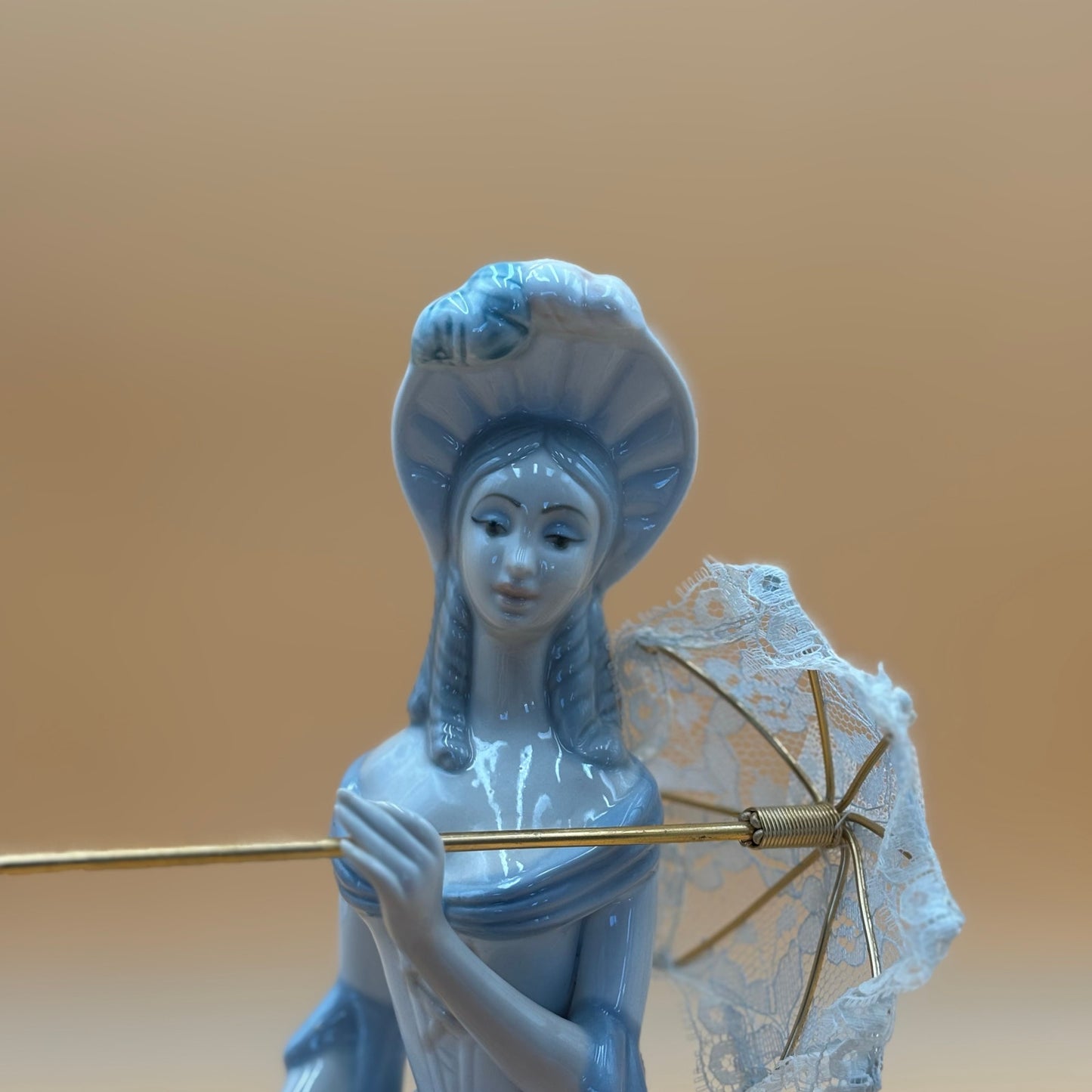Tengra Spain Porcelain Lady with Parasol Figurine