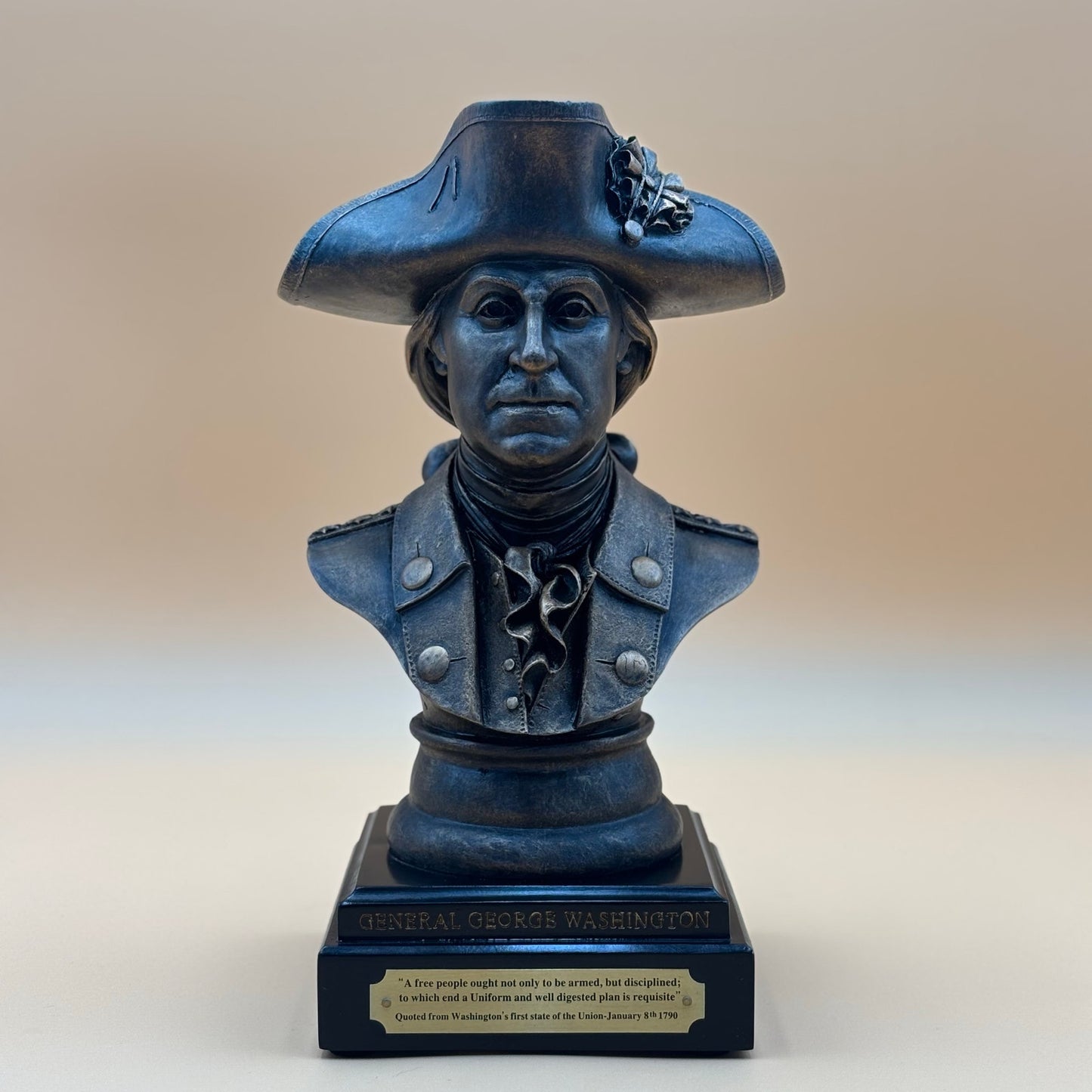George Washington Limited Edition Bronze Patina Bust Sculpture 2007