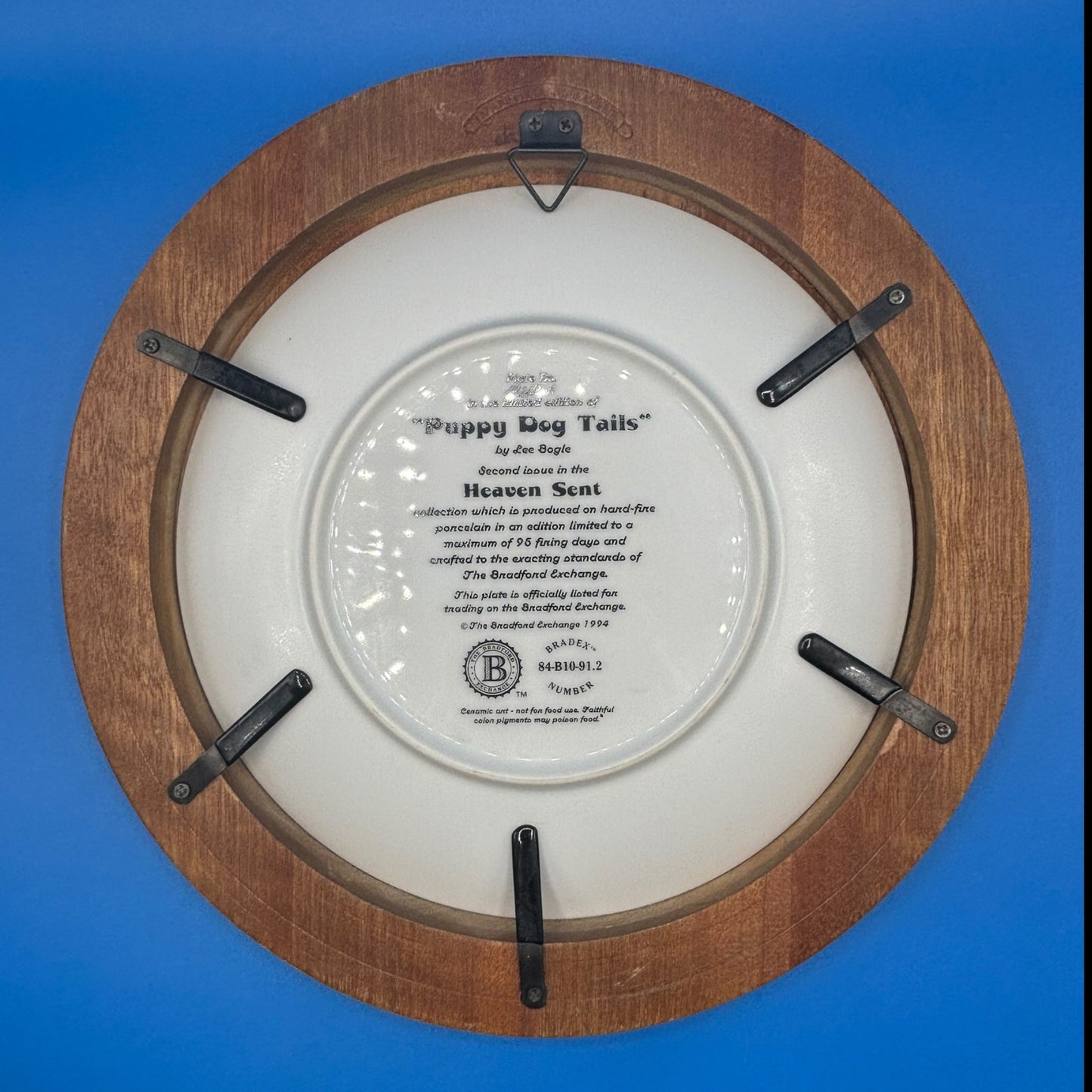 Puppy Dog Tails" Plate by Lee Bogle #15394C