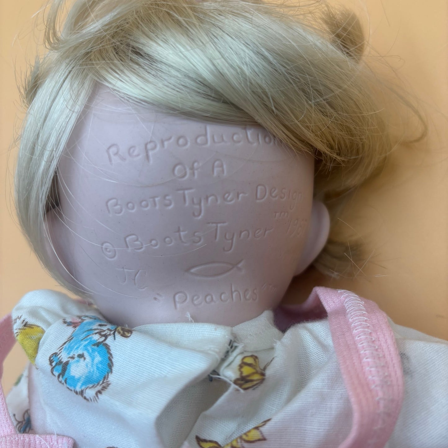 Boots Tyner “Peaches” Porcelain & Beanbag Doll (1987 Reproduction)