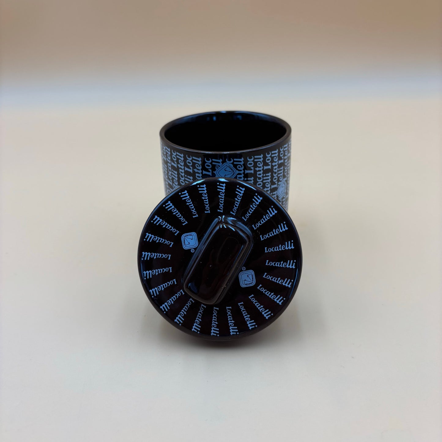 Locatelli Cheese Jar with Lid – Ceramic Formaggiera with Box