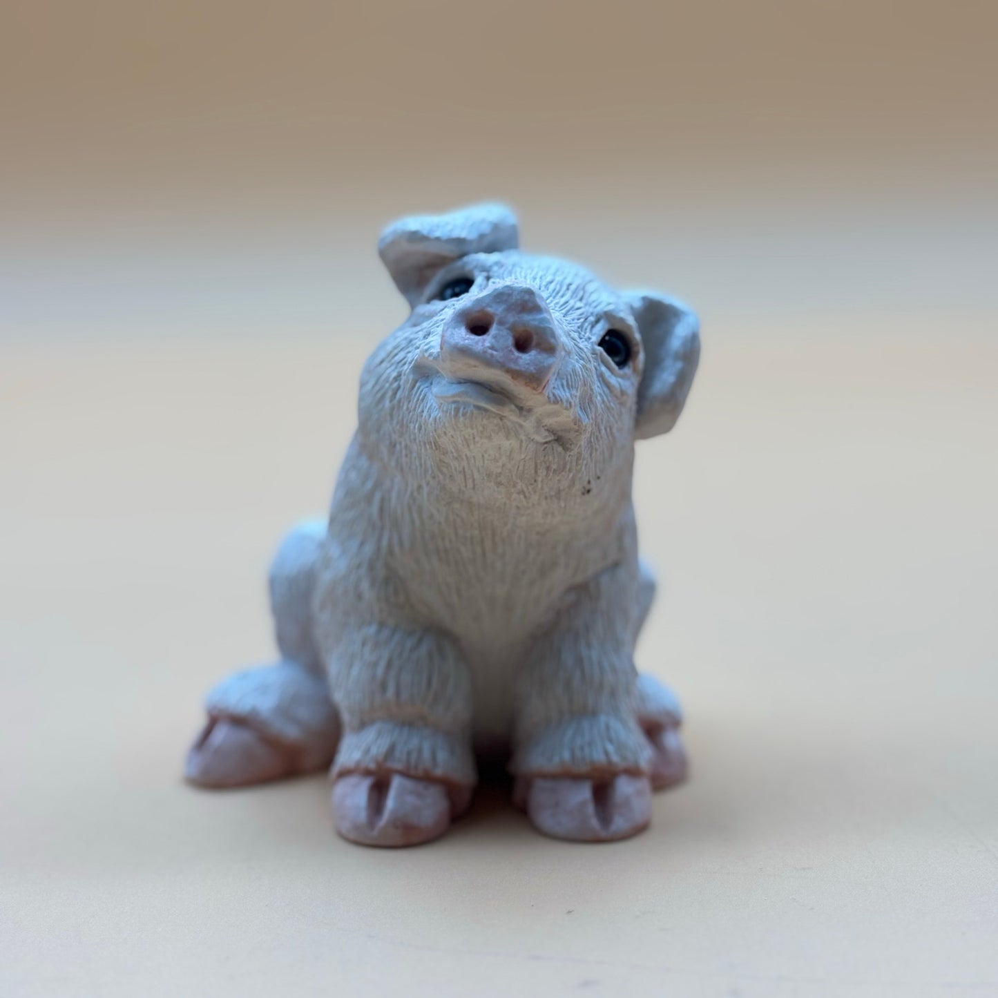 Stone Critters 1987 Pig Figurine by United Design – Made in USA