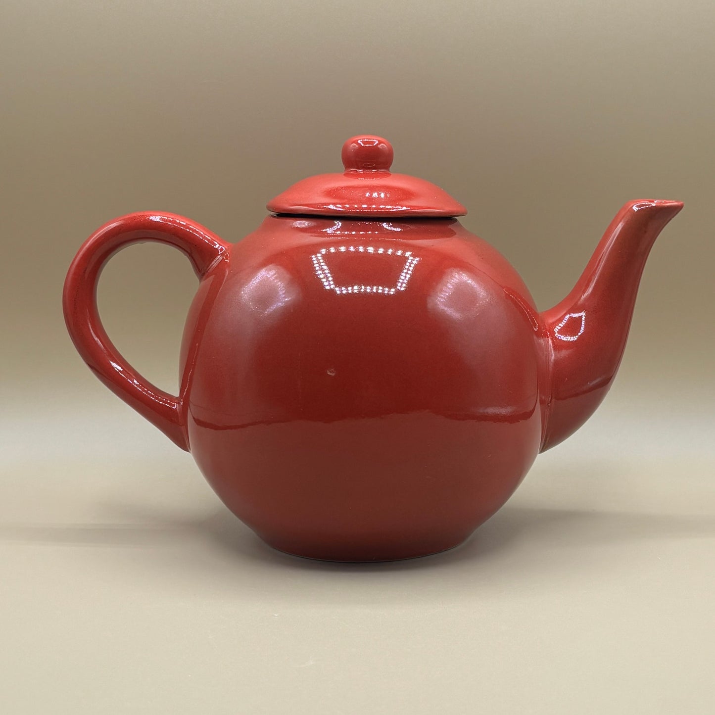 📦 Burton+Burton Red Sunflower Ceramic Teapot Collectible Home Decor