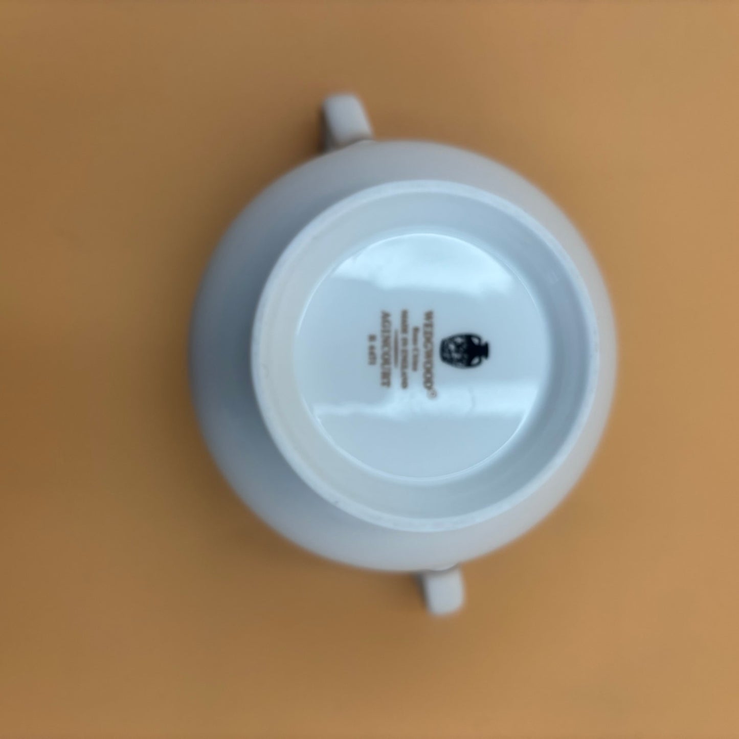 Wedgwood Agincourt bone china covered sugar bowl