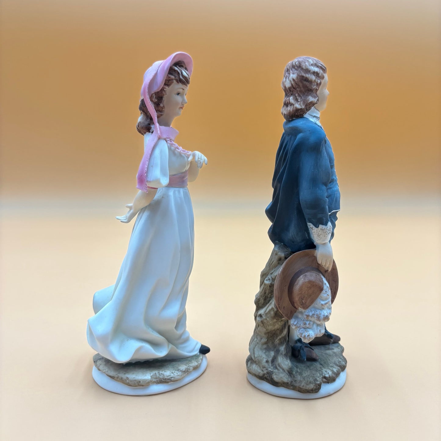 Victorian Couple Lefton China KW387 Limited Edition Figurines – Pair