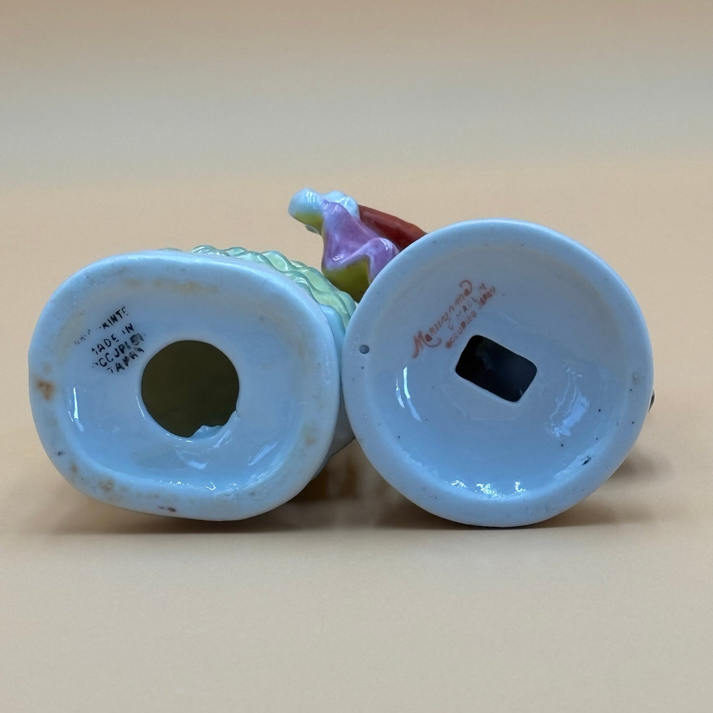 Vintage Occupied Japan Figurines - Colonial Lady & Musician (Set of 2)