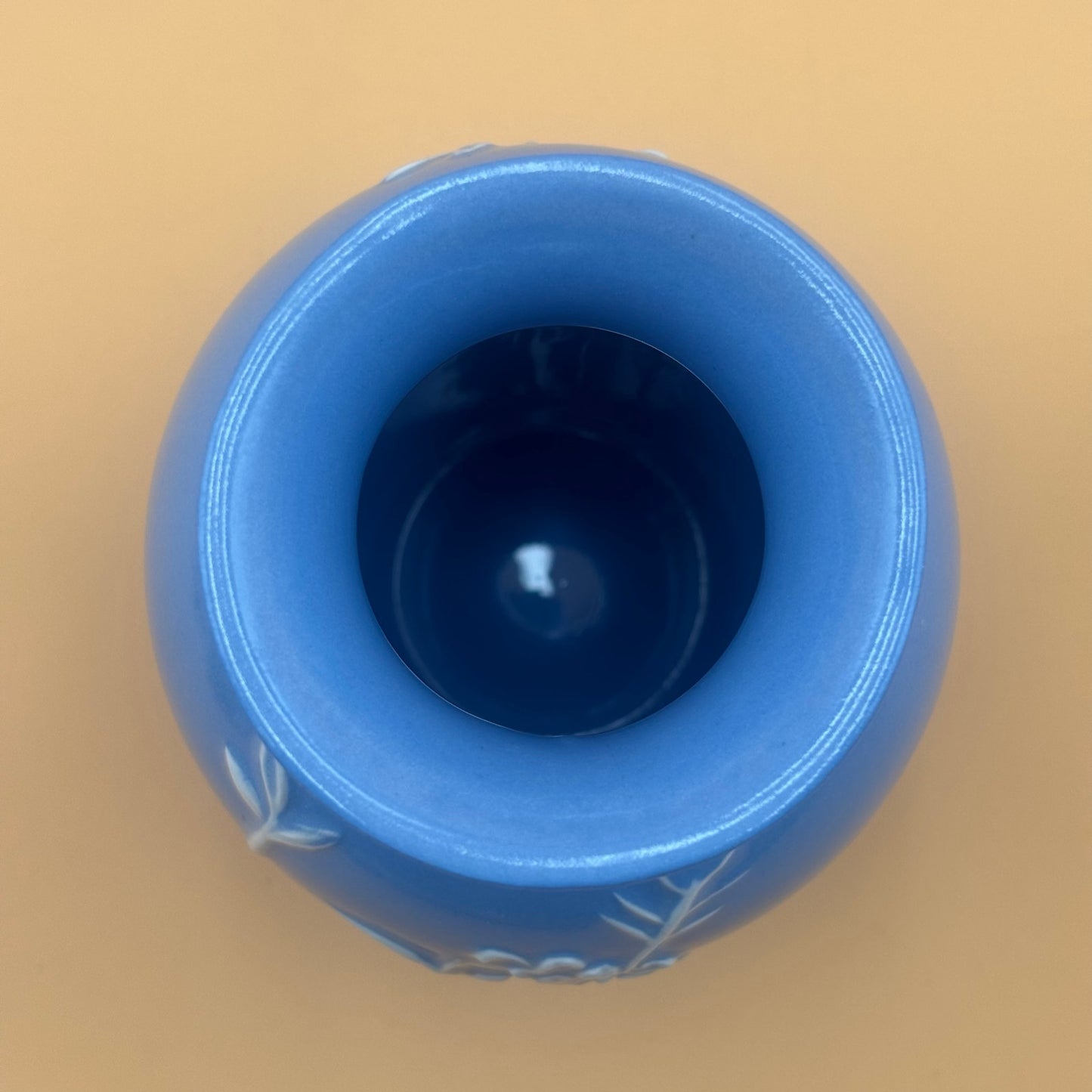 Stangl Pottery Blue Vase – Applique 4007 7"