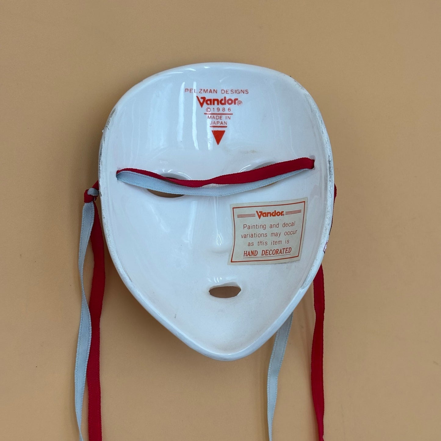 Vandor Pelzman Designs Hand Decorated Cow Mask – 1986 Japan