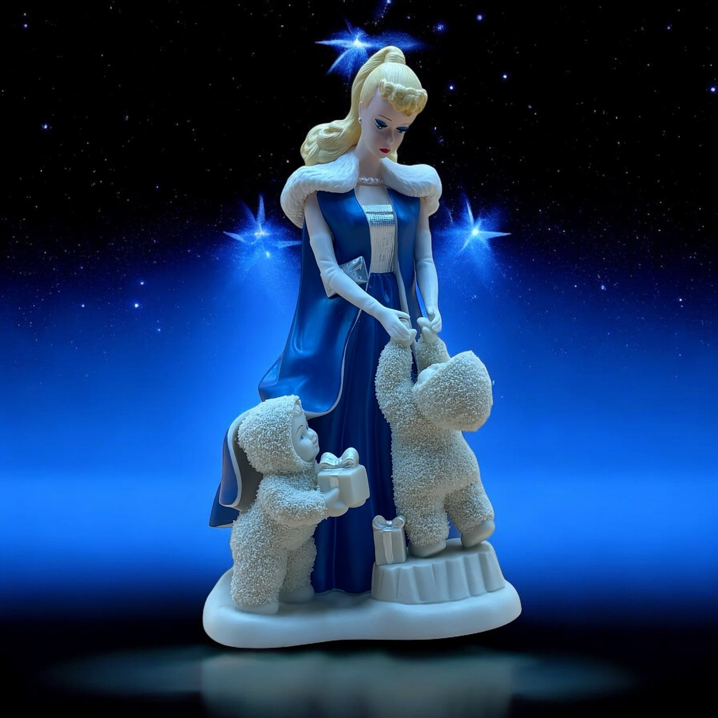 Snowbabies Barbie Guest Collection Figurine — “Under the Midnight Moon with Barbie”