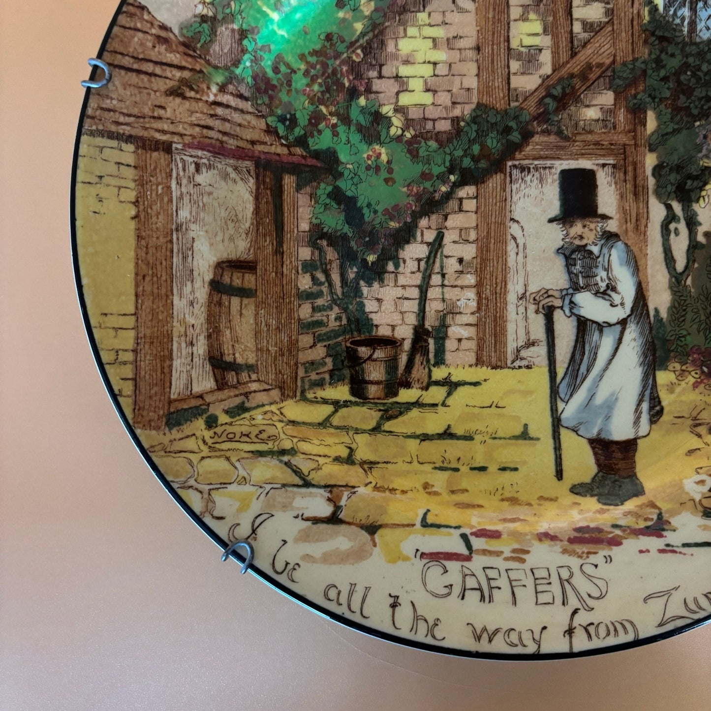 Royal Doulton D4210 “Gaffers” Plate – Signed Noke – 10.25”