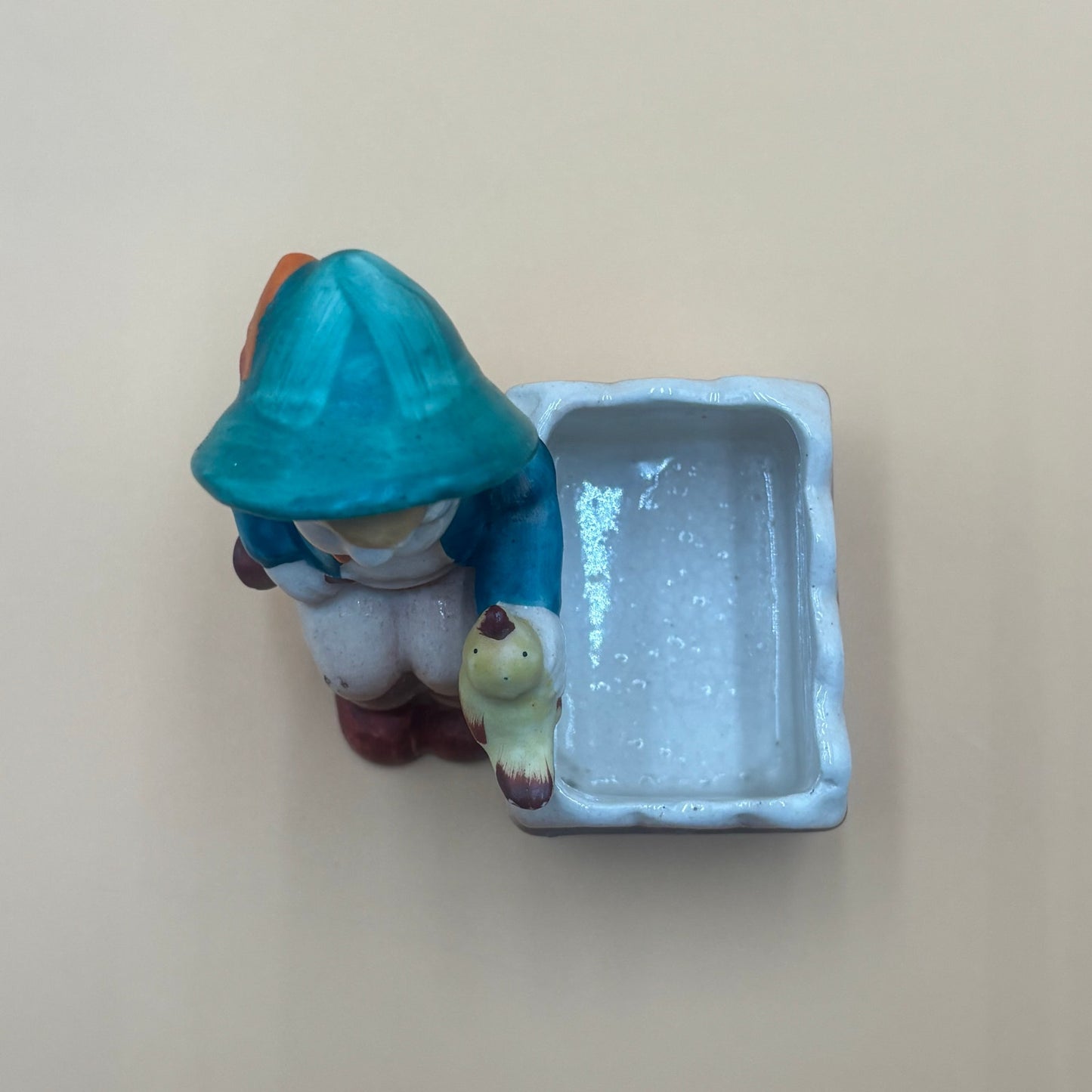 Vintage Occupied Japan Boy with Duck Planter - 1940s/50s